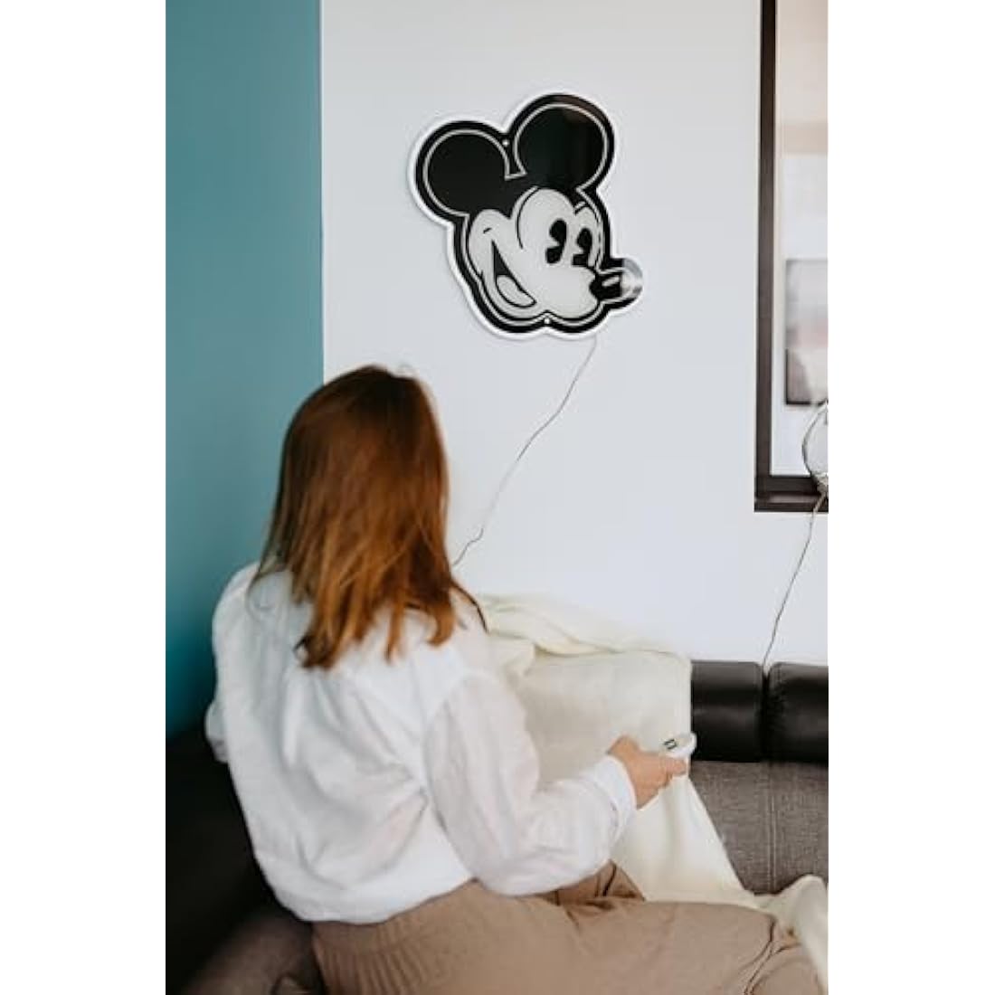 Yellowpop Disney Mickey Mouse Vintage LED Neon Sign | White Wall Art