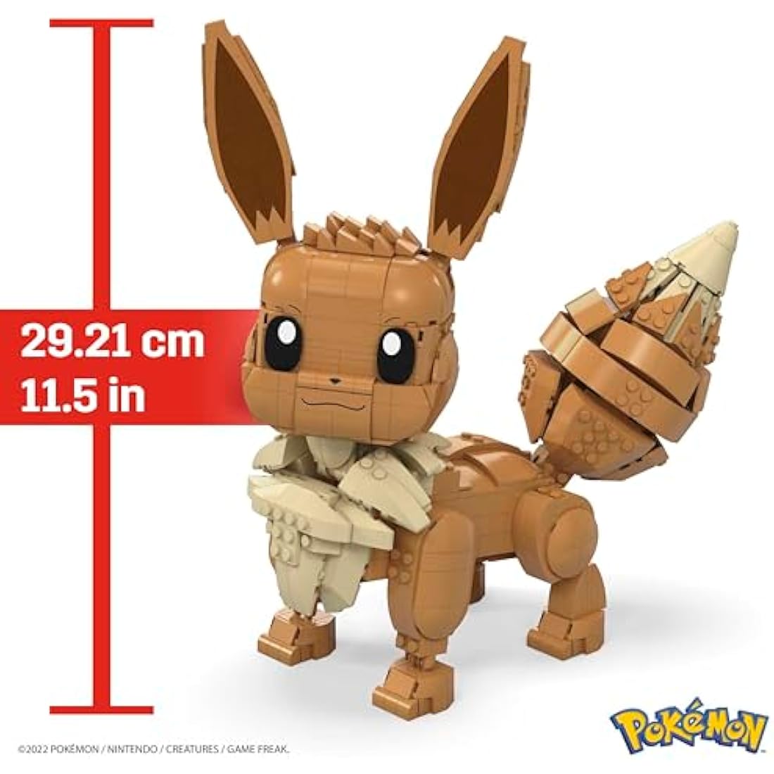MEGA Pokémon Jumbo Eevee Building Set – 824 Piece Poseable Model Kit