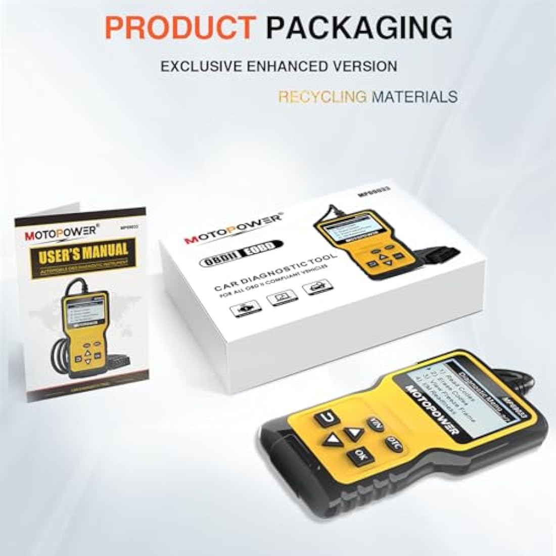 MOTOPOWER MP69033 OBD2 Scanner - Car Engine Fault Code Reader Tool