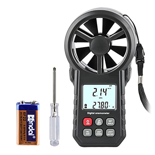Digital Anemometer – Bluetooth Wind Speed & Temp Meter