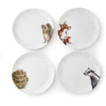 Wrendale Designs Bone China Animal Dinner Plates - Set of 4 (26cm)