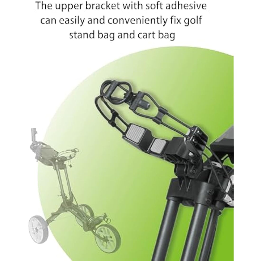 Newfly 3-Wheel Golf Push Cart – Lightweight Semi-Auto Folding Trolley