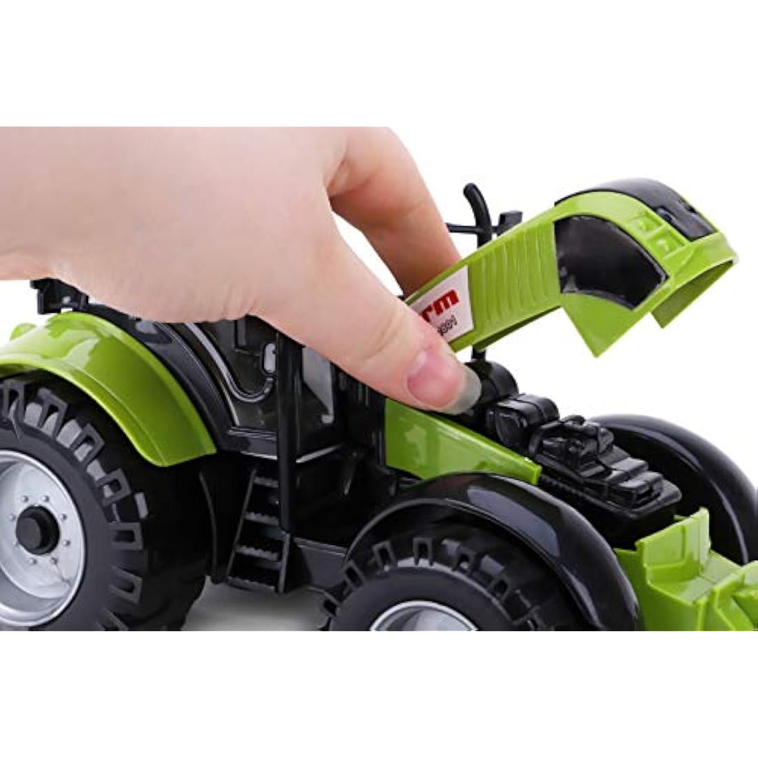 Jolof Store Friction Farm Tractor Toy with Opening Hood – 3 Colors