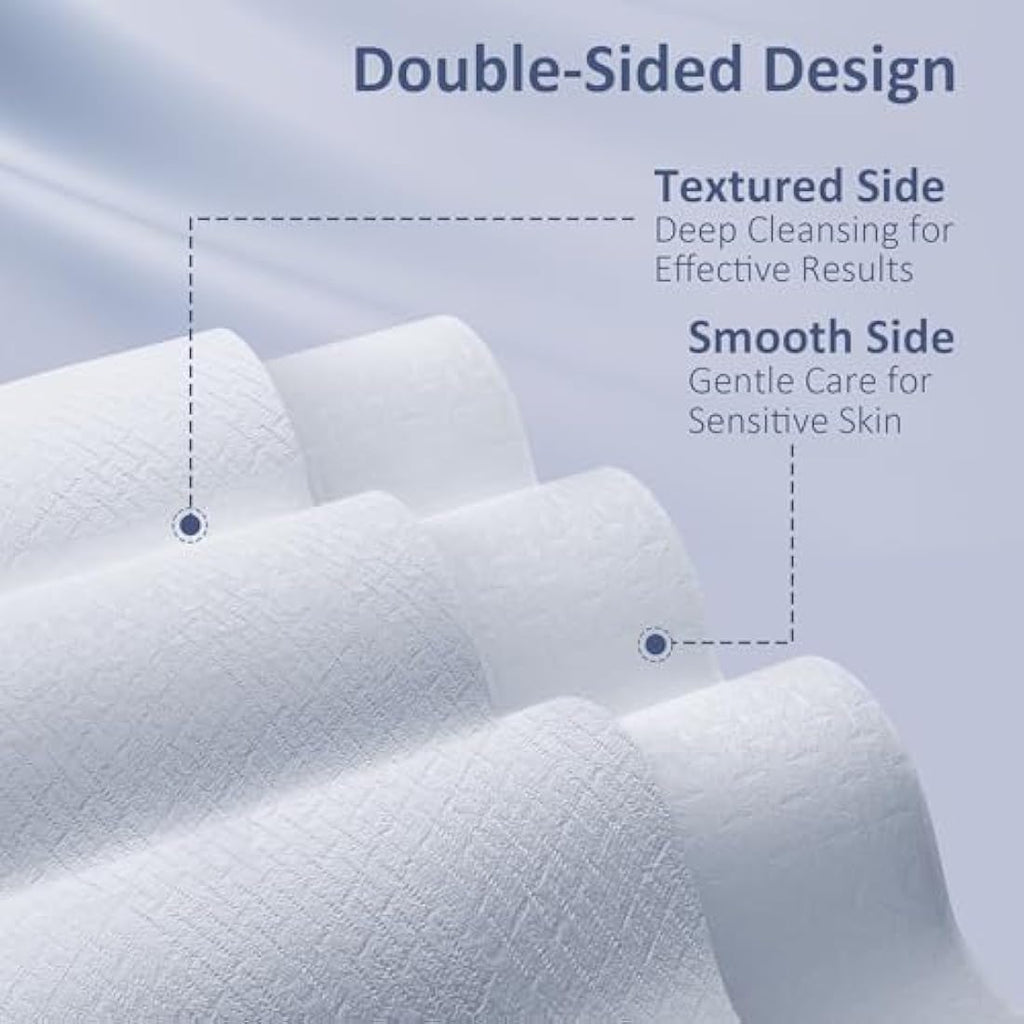 Ourmed Life Disposable Face Towels – Biodegradable Facial Wipes, 600 Count