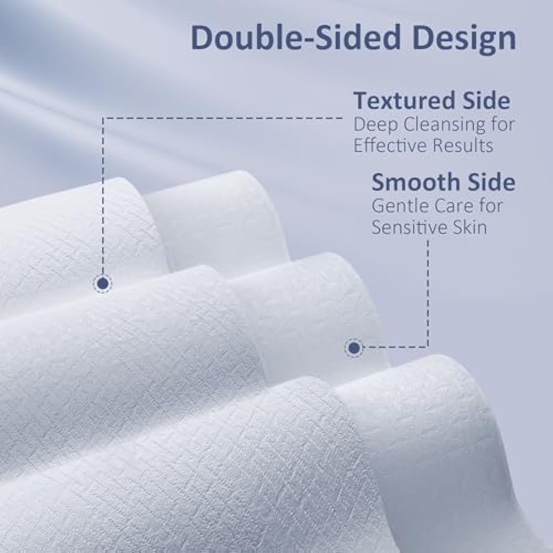 Ourmed Life Disposable Face Towels – Biodegradable Facial Wipes, 600 Count