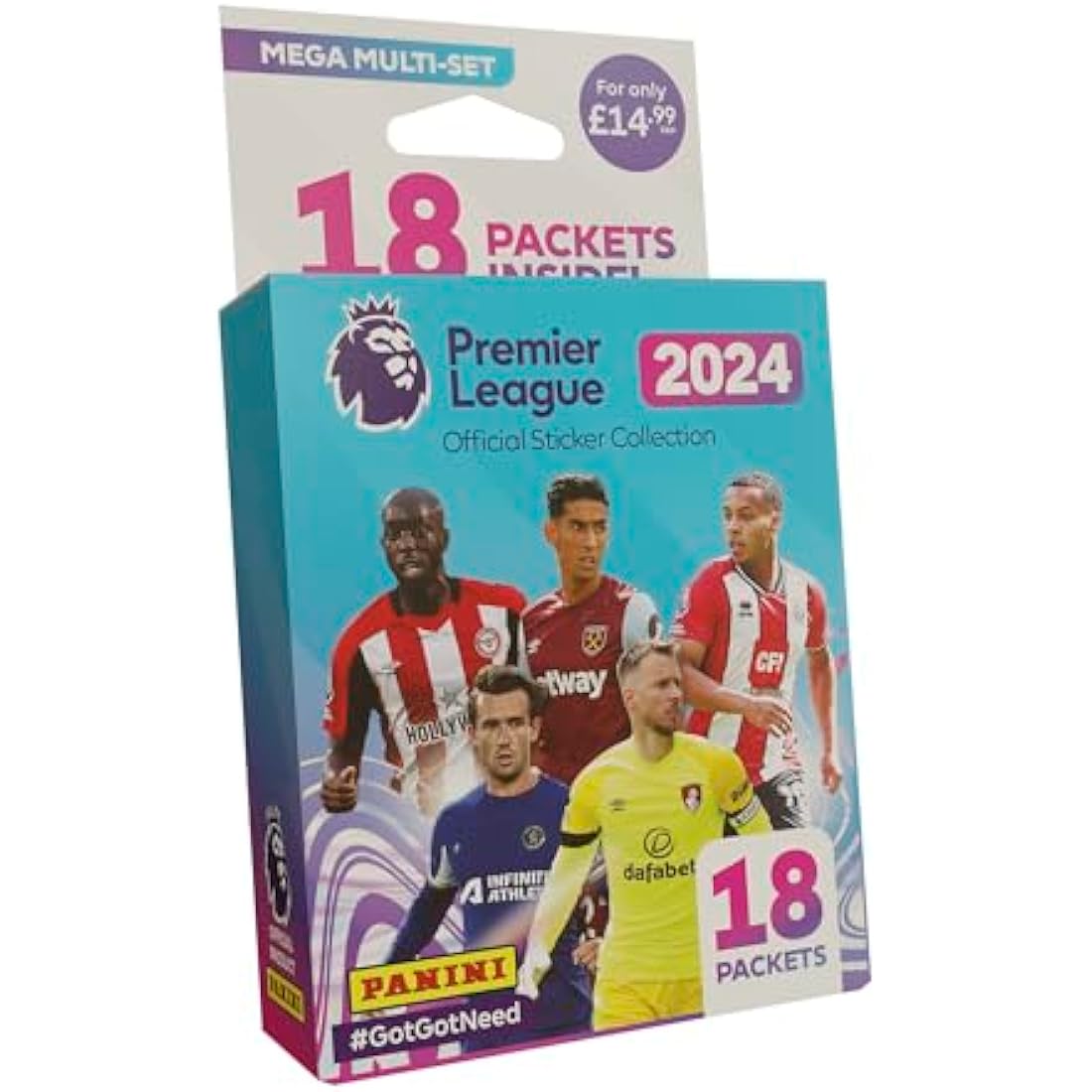 Premier League 2023/24 Sticker Collection Mega Multiset – 18 Packets