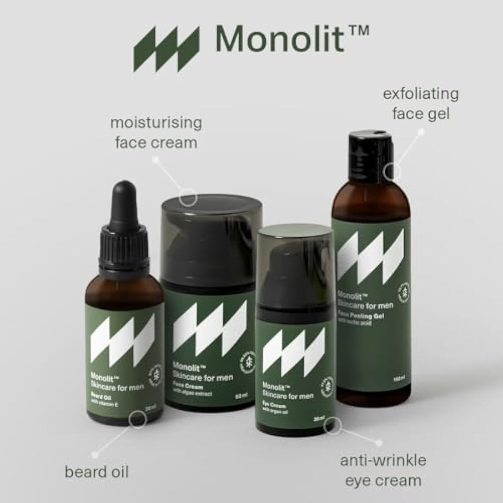 Monolit Men's Anti-Aging Face Cream | Algae & Avocado Oil Moisturizer