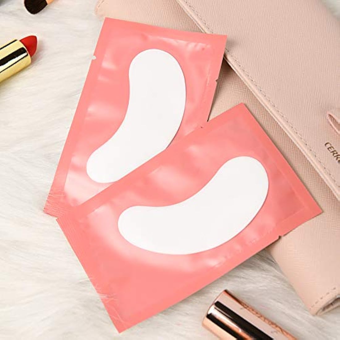 Pink Hydrogel Eye Pads for Eyelash Extensions - 250 Pairs