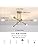 Modern Gold Sputnik Chandelier – 6-Light Industrial Ceiling Light