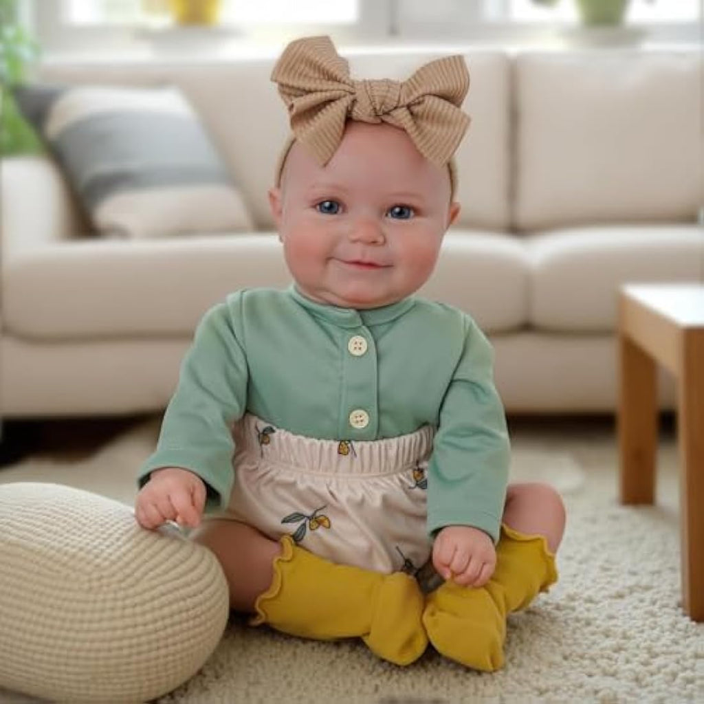 BABESIDE 20 Inch Lifelike Reborn Baby Doll – Silicone Vinyl with Soft Cloth Body