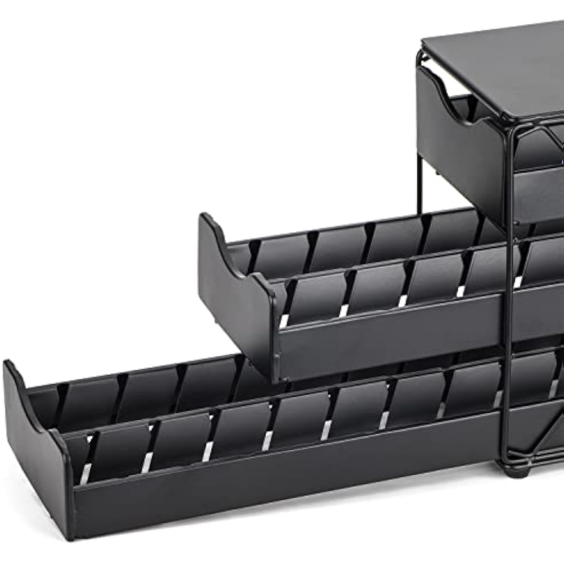Bagoo Nespresso Vertuoline Pod Holder – 3 Tier Metal Coffee Capsule Drawer