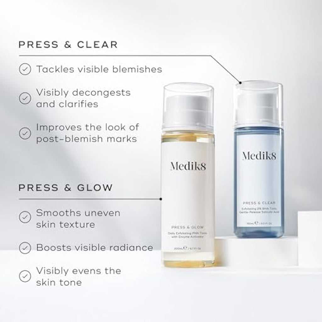 Medik8 Press & Clear Refill – 2% BHA Salicylic Acid Toner - 150ml