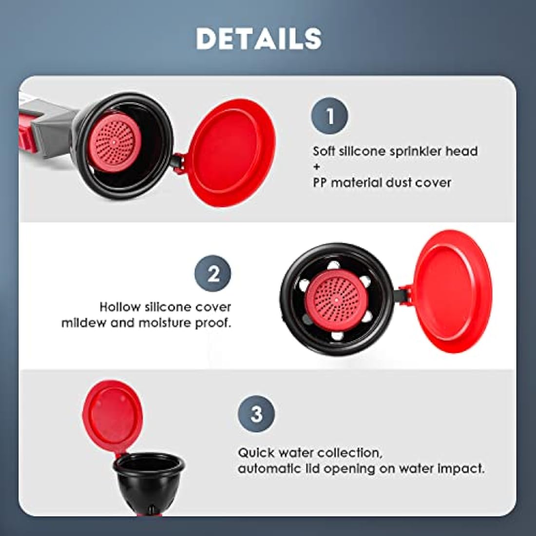 CGOLDENWALL Handheld Emergency Eyewash Station | Single Head Unit