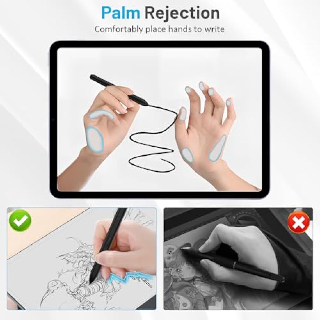 TiMOVO Magnetic EMR Stylus for Remarkable 2 & Kindle Scribe | Black