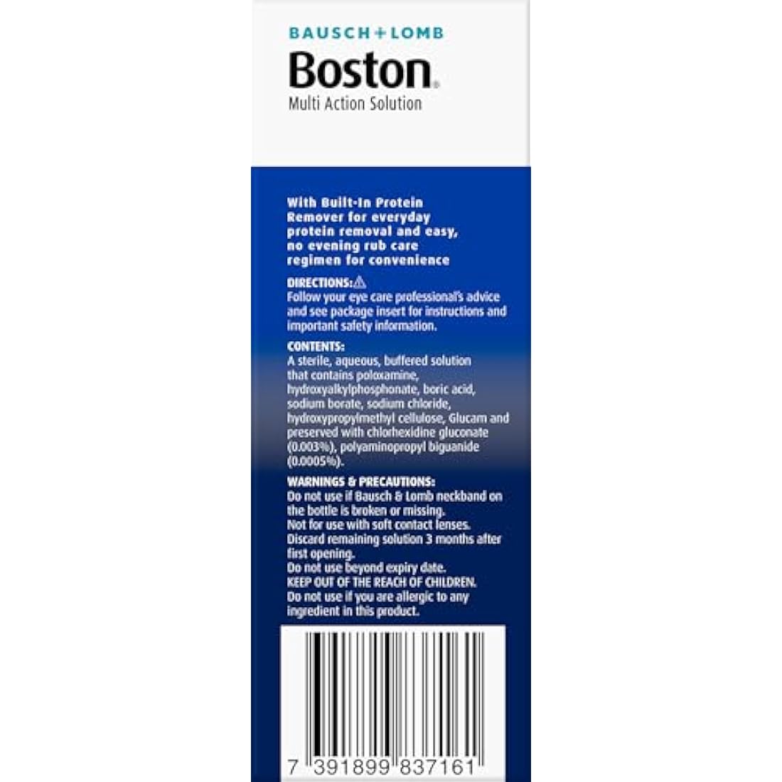Boston Simplus Multi-Action Solution | 4x 120ml RGP Contact Lens Care