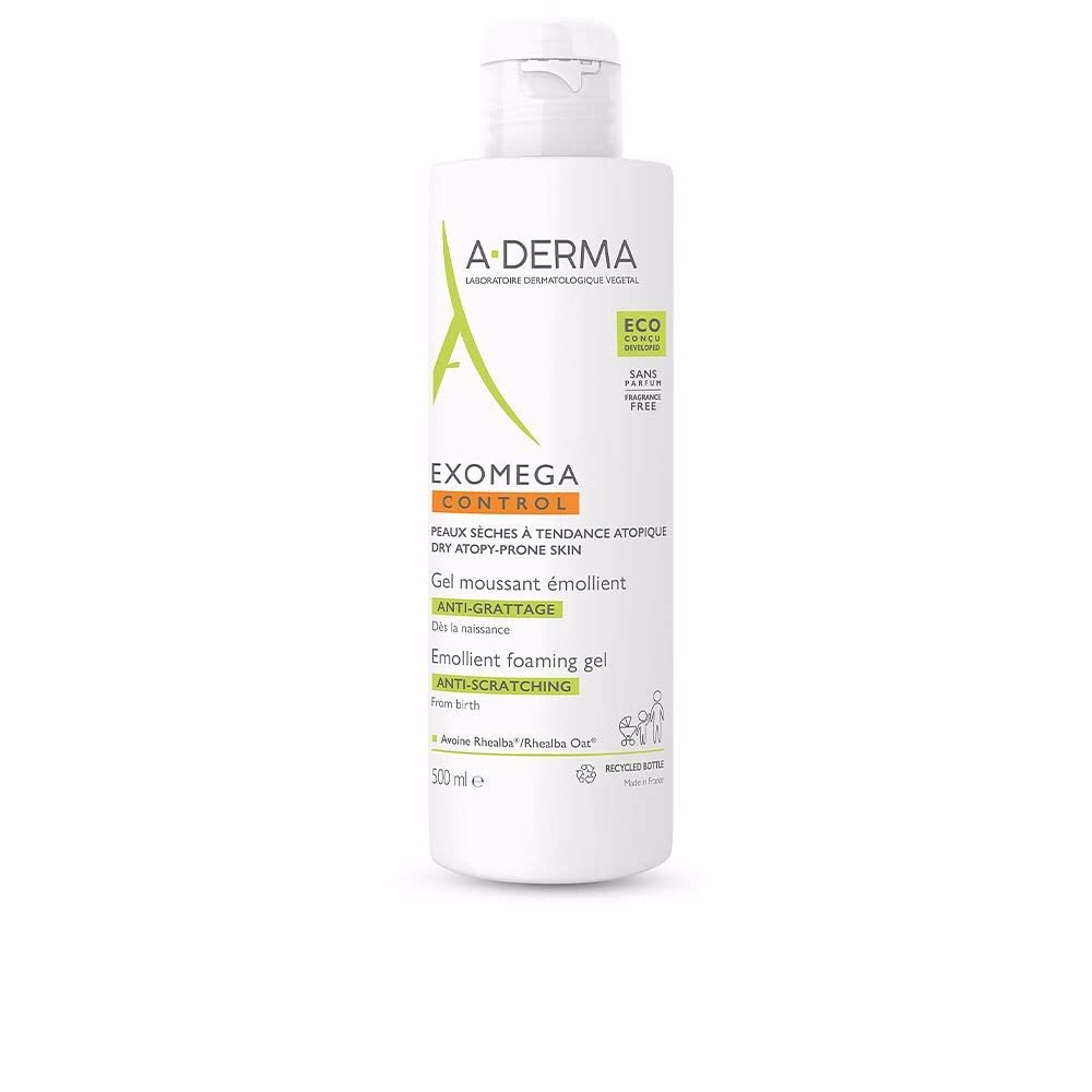 A-DERMA Exomega Control Emollient Foaming Gel for Atopic Skin - 500ml