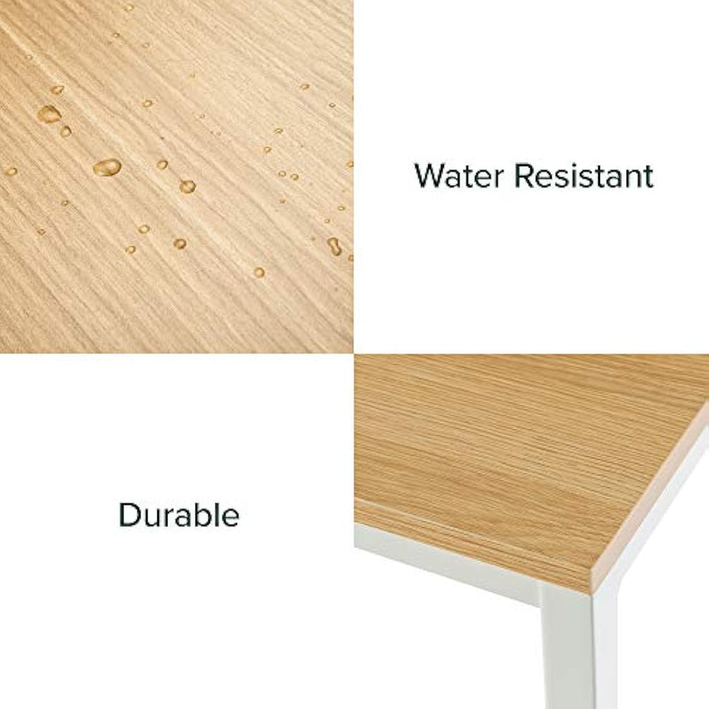 Zinus Jennifer Modern Study Desk – Metal and Wood Computer Table