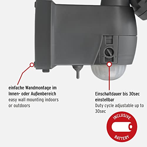 Brennenstuhl LUFOS 200 Battery LED Security Light with Motion Sensor