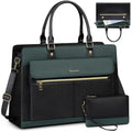 15.6 Inch Laptop Tote Bag | PU Leather Work Handbag - Green