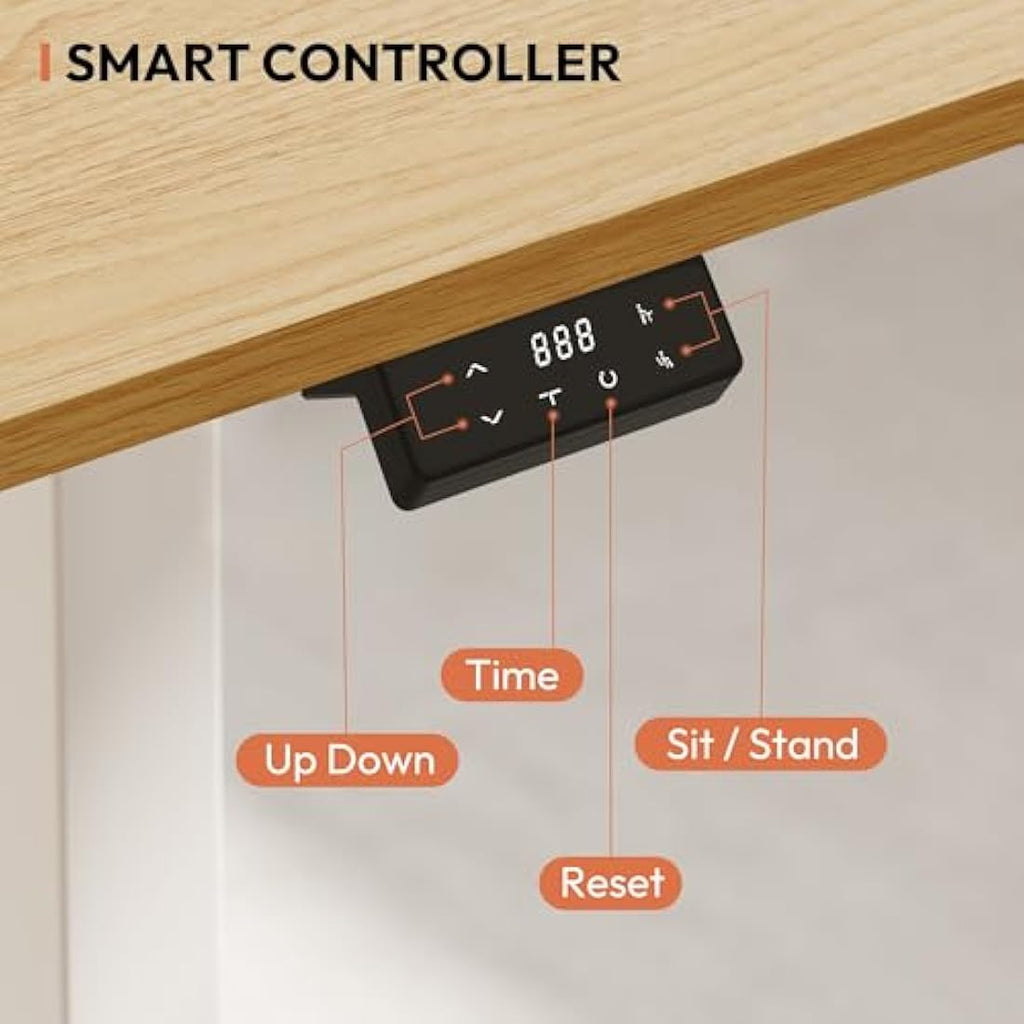 SANODESK Electric Standing Desk – 160x75cm Height Adjustable Table