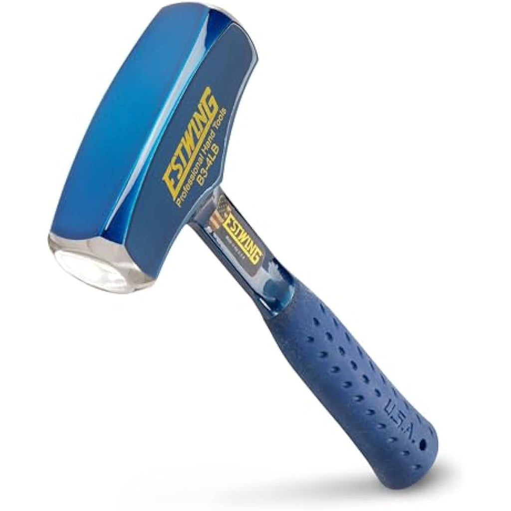Estwing 4lb Drilling Hammer | Forged Steel Sledge with Shock Grip