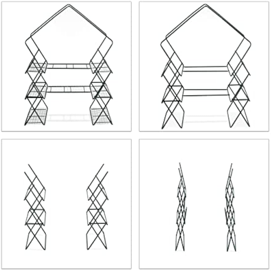 Relaxdays Walk-In Foil Greenhouse – Portable Garden Grow Tent with Shelf