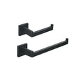 Matte Black 2-Piece Bathroom Hardware Set - SUS304 Steel