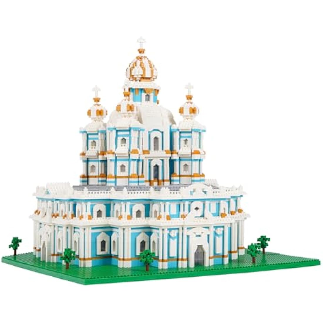 LULUFUN Smolny Cathedral Architecture Model - 3737pcs Micro Building Blocks