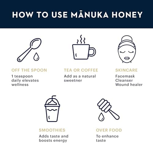 Manuka Health MGO 400+ Raw Manuka Honey – Antibacterial Support, 500g