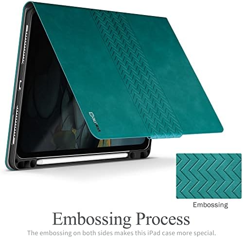 AUAUA iPad Pro 12.9 Case (6th-3rd Gen) | Vegan Leather Cover with Pencil Holder