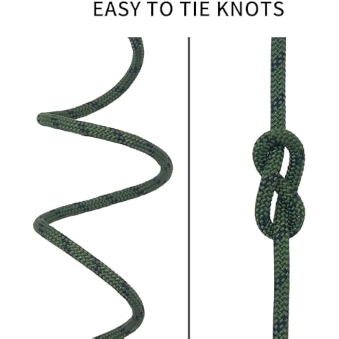 NewDoar 10mm Static Accessory Cord – 18KN High Strength Double Braid Rope