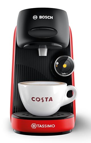 Bosch Tassimo Finesse TAS16B3GB Pod Coffee Machine, 0.7L - Red