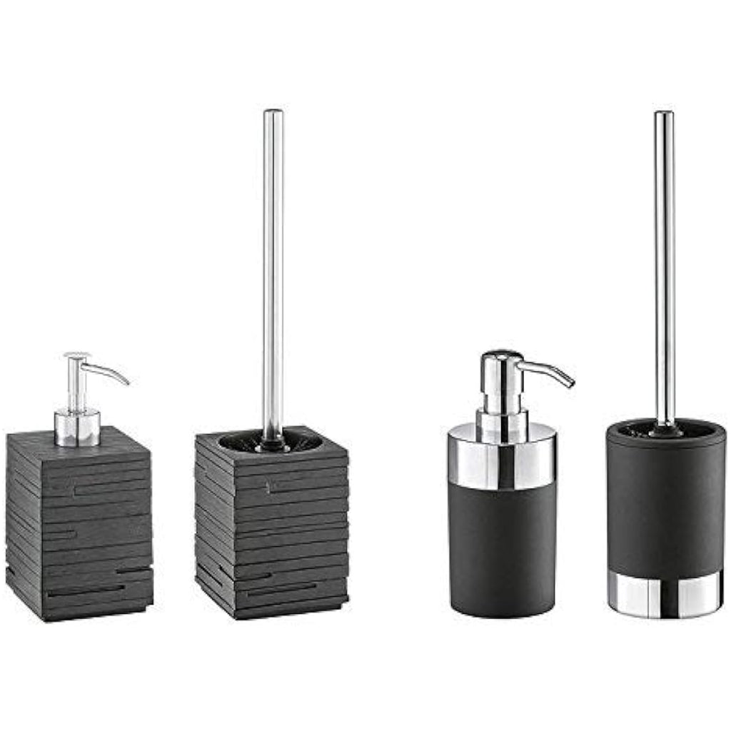 Zeller 18319 Modern Black Toilet Brush with Disposable Head – Plastic