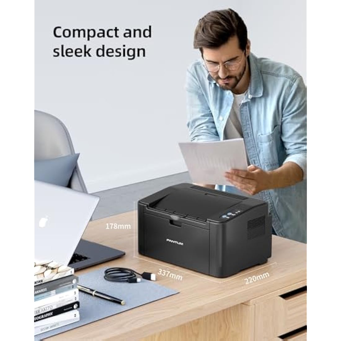 Pantum P2500W/P2502W Wireless Monochrome Laser Printer | 22ppm WiFi