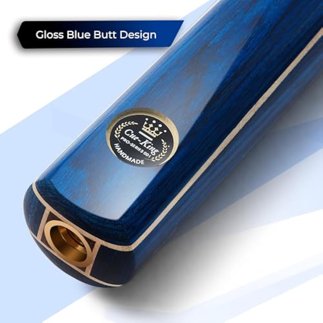 Cue-King Pro Series 001 Snooker Cue | 57" Ash & Maple 3/4 Jointed with Case