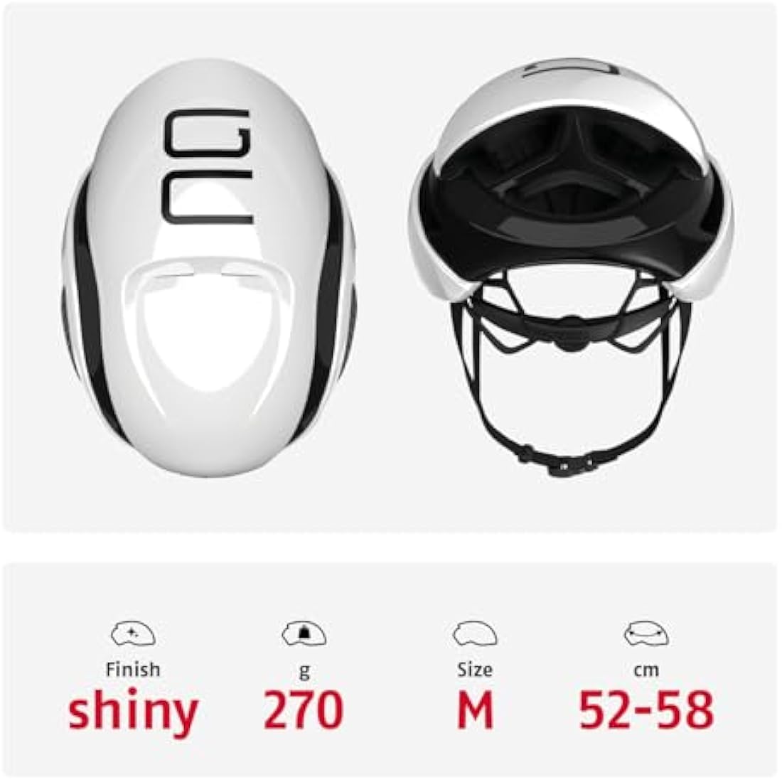 ABUS GameChanger Aerodynamic Racing Bike Helmet – Black, Size S