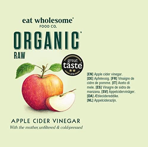 Eat Wholesome Organic Apple Cider Vinegar with The Mother - Raw, 5L