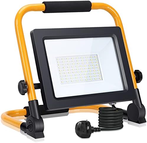 Aigostar 50W LED Work Light | 4500LM IP65 Waterproof Portable Floodlight