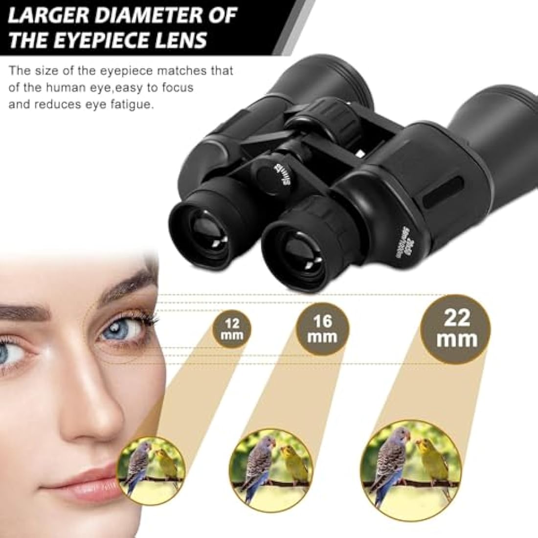 Jolof Store 20x50 High Power Binoculars | Waterproof HD BAK4 Prism Optics