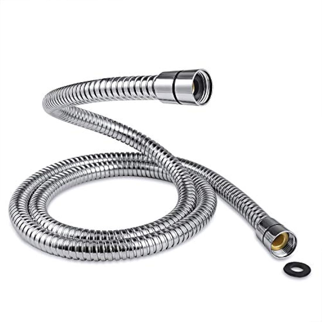 SAMODRA 1.5m Shower Hose | 10mm Large Bore Stainless Steel - Chrome