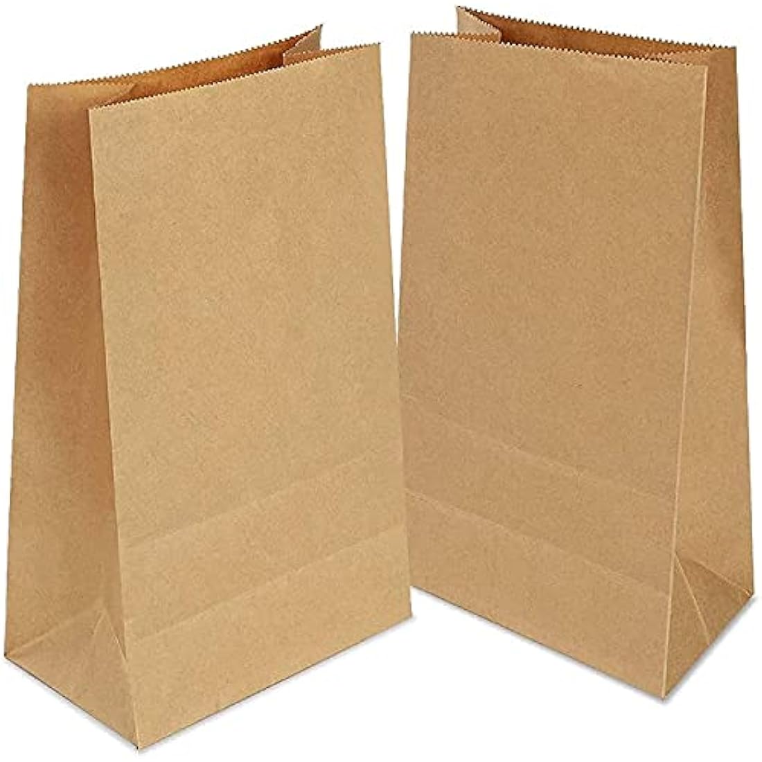 Gaoyong 100 Pack Brown Kraft Paper Bags | Food Safe Gift Bags 12x7x21.5cm
