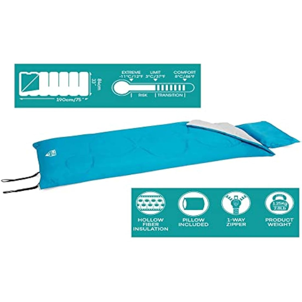 Pavillo Evade 10 Deckenschlafsack – 190x84 cm mit Kissen & Tasche