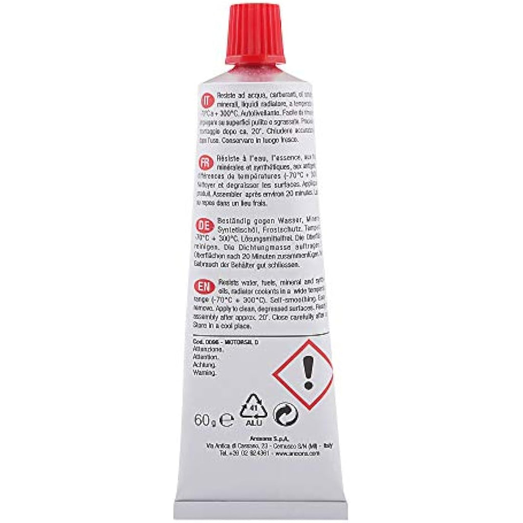 Arexons Motorsil D Red Silicone Gasket Maker - High Temp Engine Sealant 60g