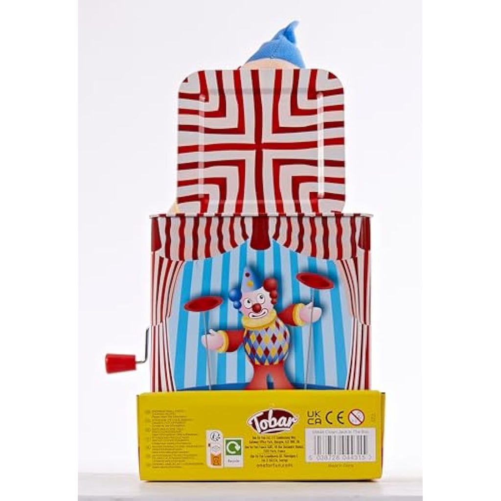 Jolof Store Clown Jack in the Box – Traditional Tin Toy, Assorted