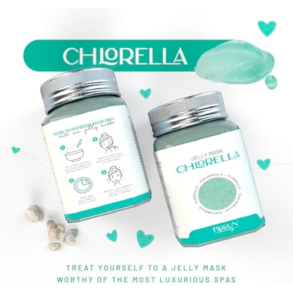 BRÜUN Chlorella Jelly Mask Jar – Hydrating Peel-Off Rubber Face Mask