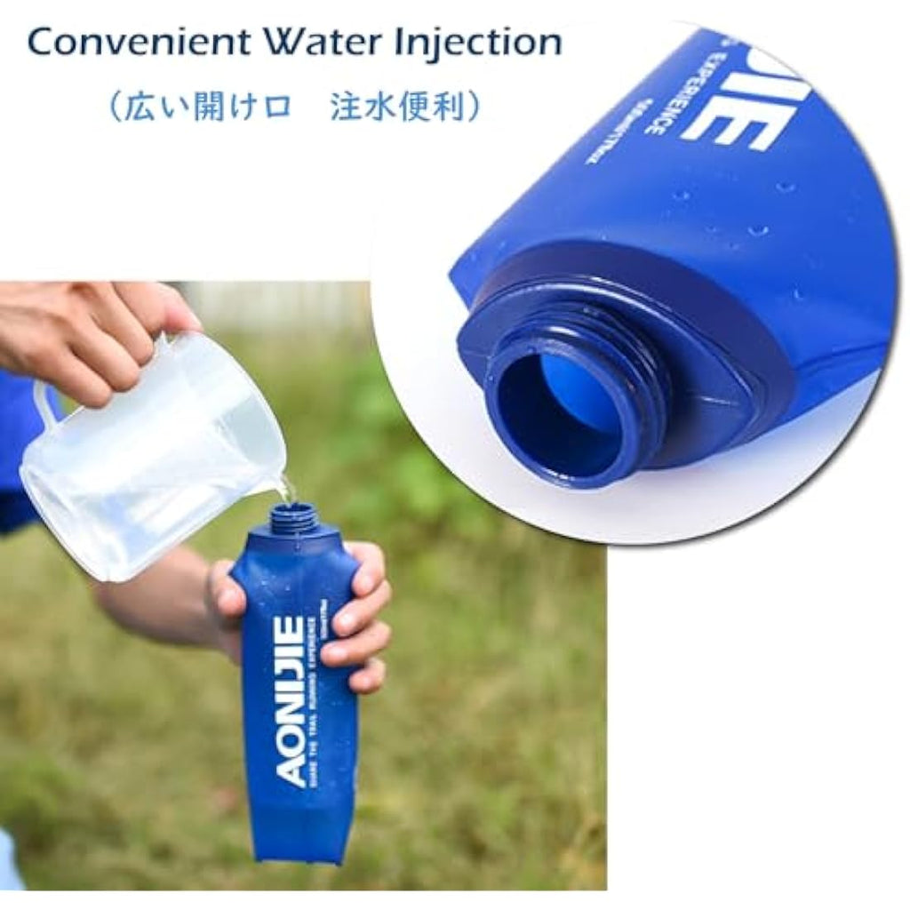TRIWONDER Soft Flask – BPA-Free TPU Foldable Running Water Bottle