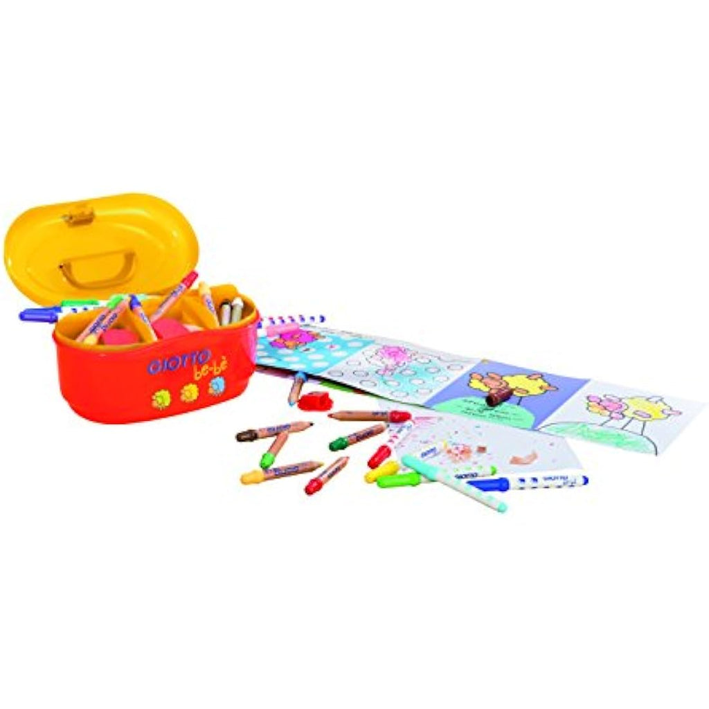 GIOTTO be-bè Large Colouring Box - 27 Piece Creative Art Set