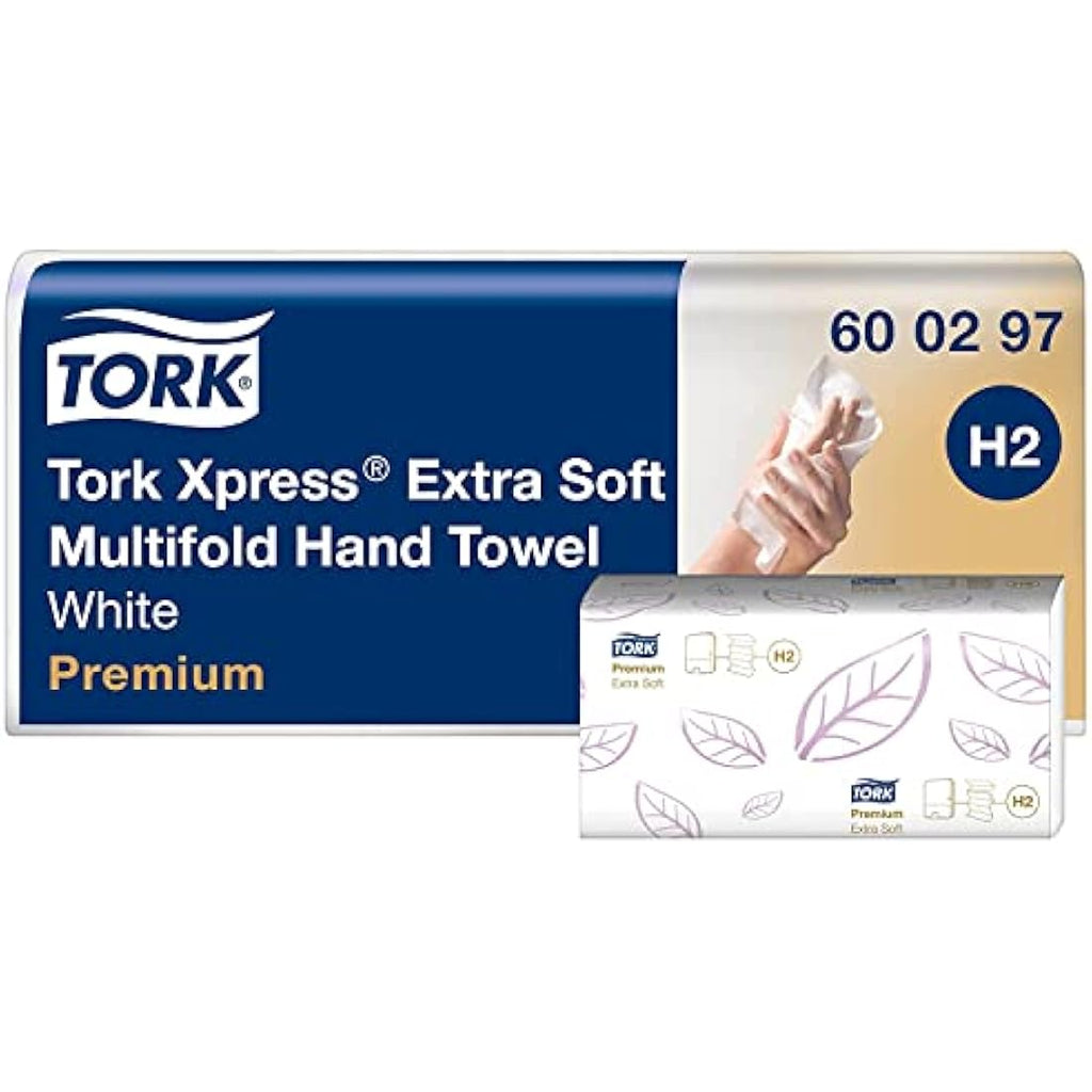 Tork Xpress Multifold Hand Towels | Extra Soft White H2 | 21 x 100 Sheets