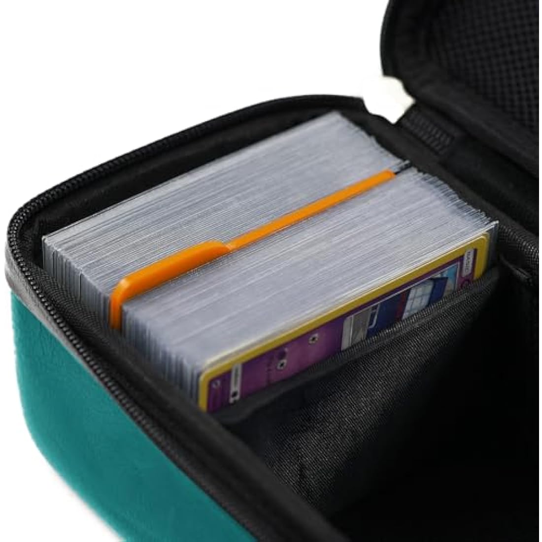 Quiver Time Teal Bolt Card Carrying Case | TCG Storage for 800+ Cards