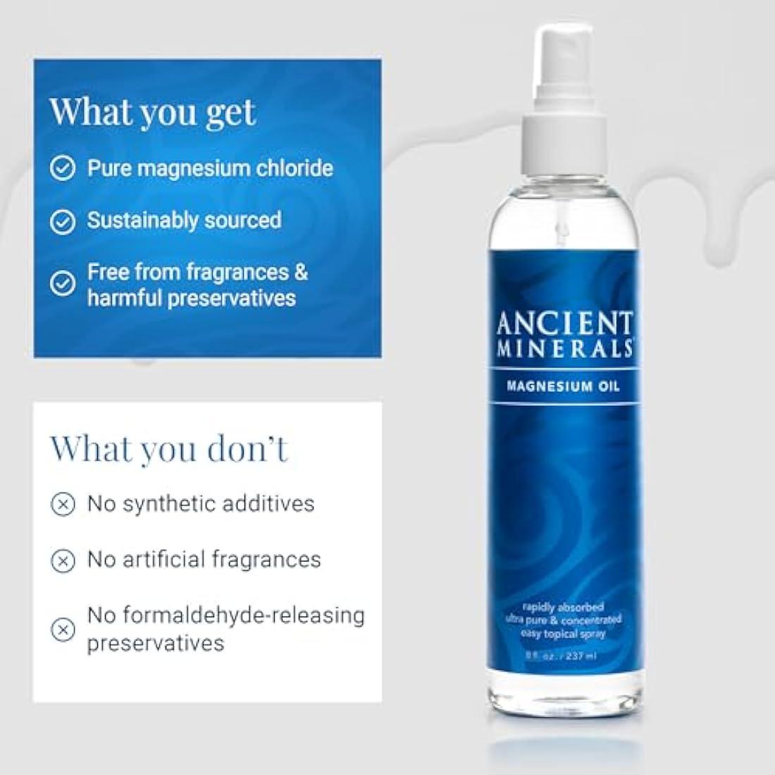 Ancient Magnesium Oil by  – Pure Transdermal Mineral, 237ml